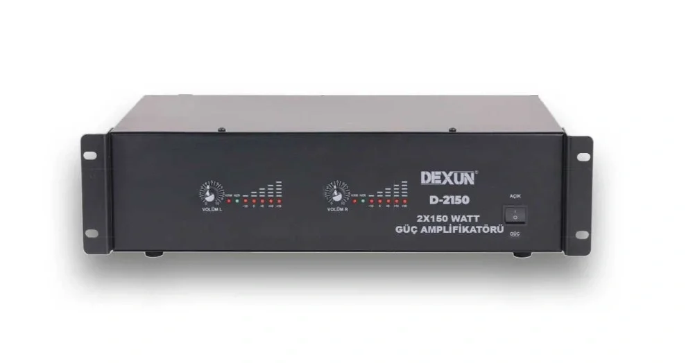 DEXUN D-2150 2x150W/100V Power Amplifikatör