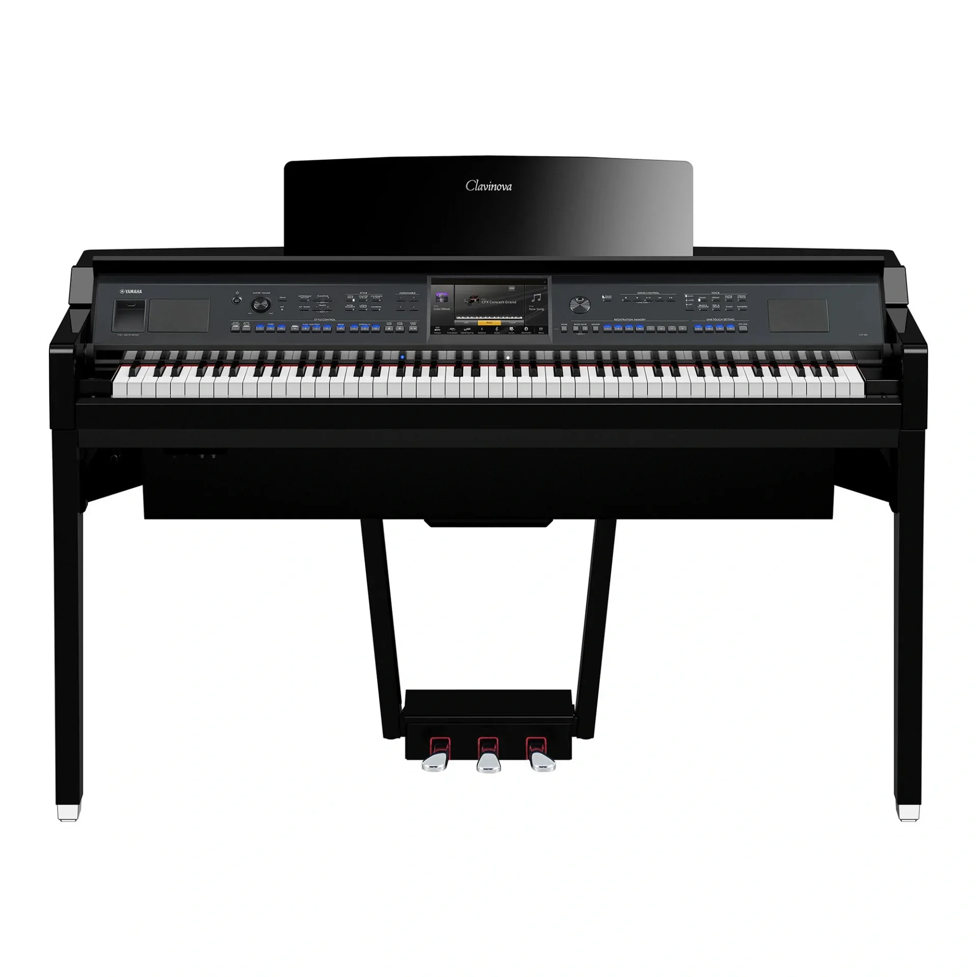 Yamaha Clavinova CVP-909 Dijital Piyano (Parlak Siyah)