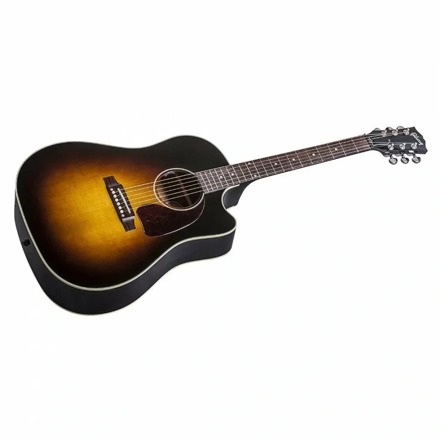 Gibson J-45 Cutaway Elektro Akustik Gitar (Vintage Sunburst)