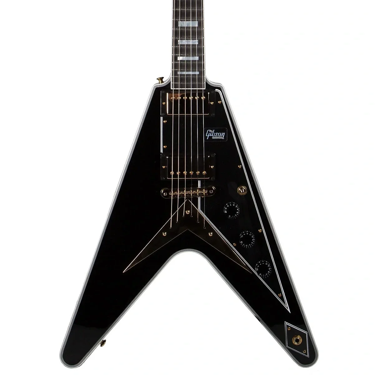 Gibson Flying V Custom Elektro Gitar (Ebony)