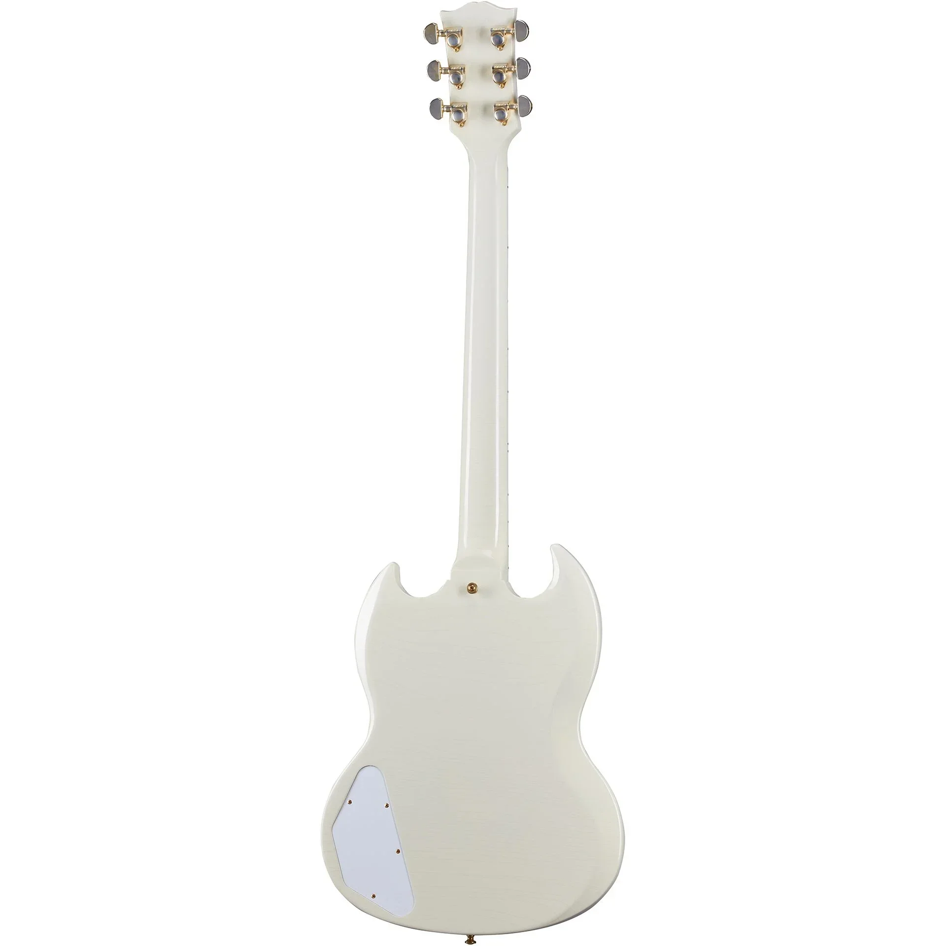 Gibson Custom 1963 Les Paul SG Custom Reissue w/ Maestro Vibrola VOS Elektro Gitar (Classic White)