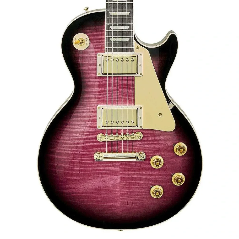 Gibson Custom Les Paul Standard 1959 Elektro Gitar (Gloss Red Wine Burst)