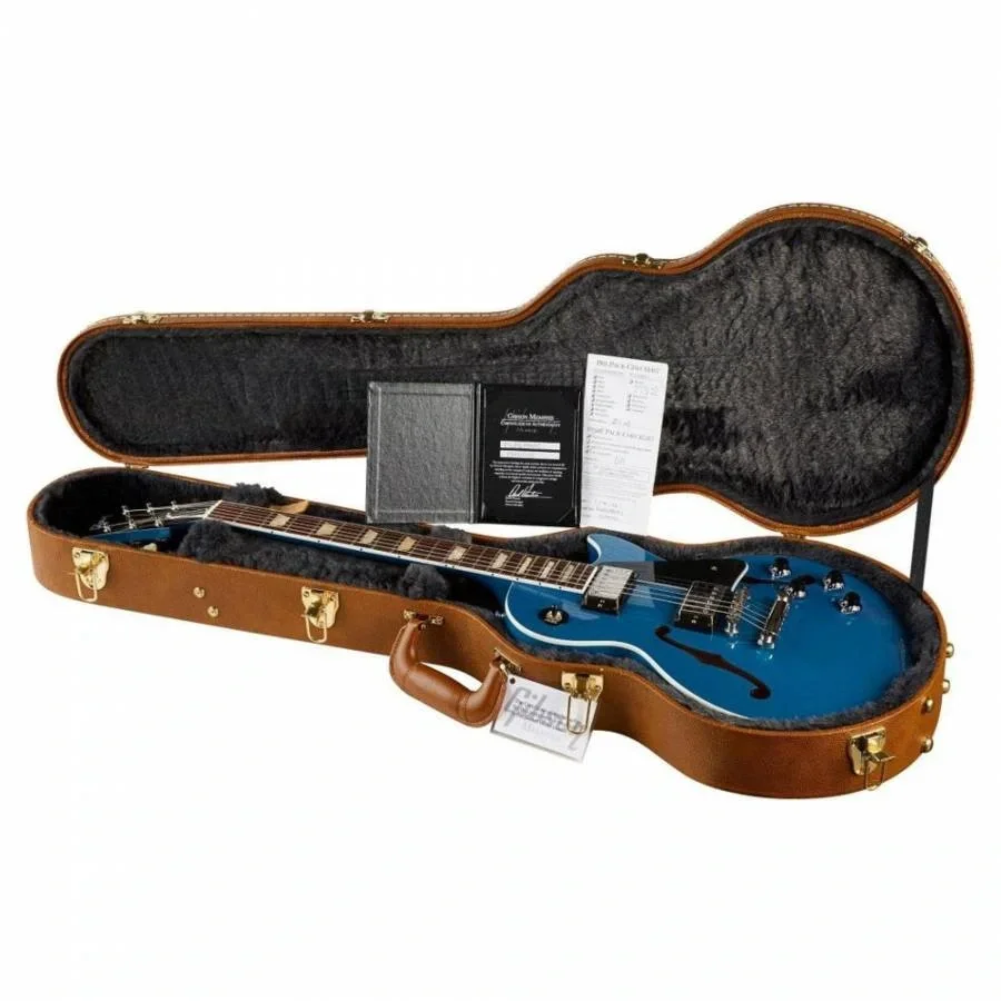 Gibson Memphis ES-Les Paul Elektro Gitar (Pelham Blue)
