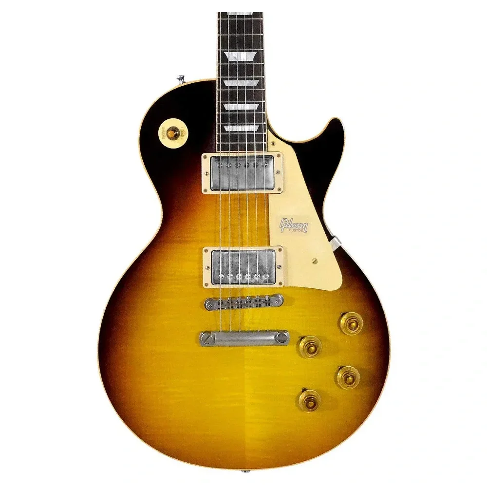 Gibson Custom 58 Les Paul Standard Elektro Gitar (Dark Bourbon Fade - VOS)