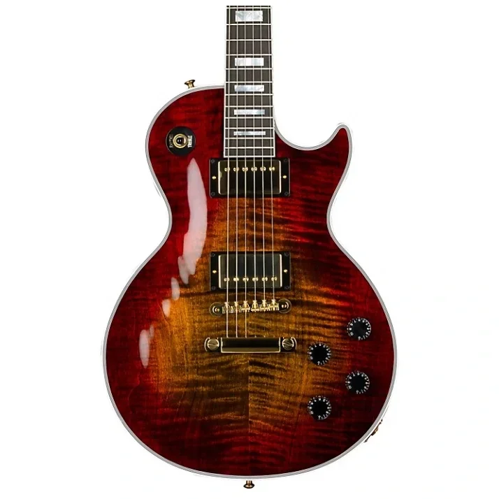 Gibson Custom Les Paul Axcess Custom Figured Top Elektro Gitar (Bengal Burst)