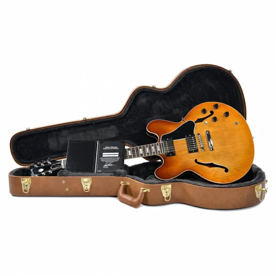 Gibson ES-335 Block Elektro Gitar (Faded Light Burst)