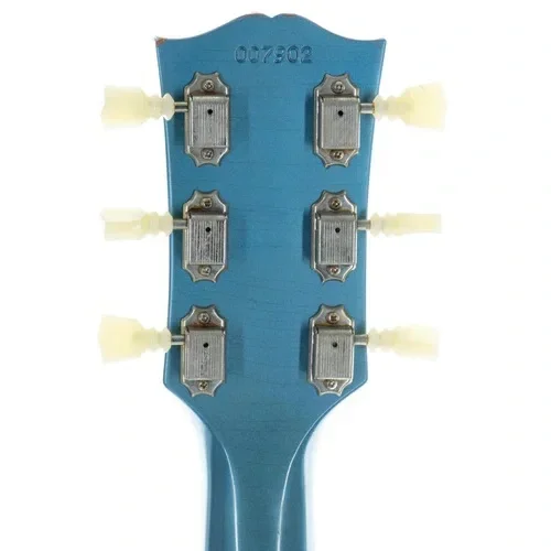 Gibson Custom 1964 SG Standard Reissue w/ Maestro Vibrola Murphy Lab Light Aged Antique Elektro Gitar (Antique Pelham Blue)