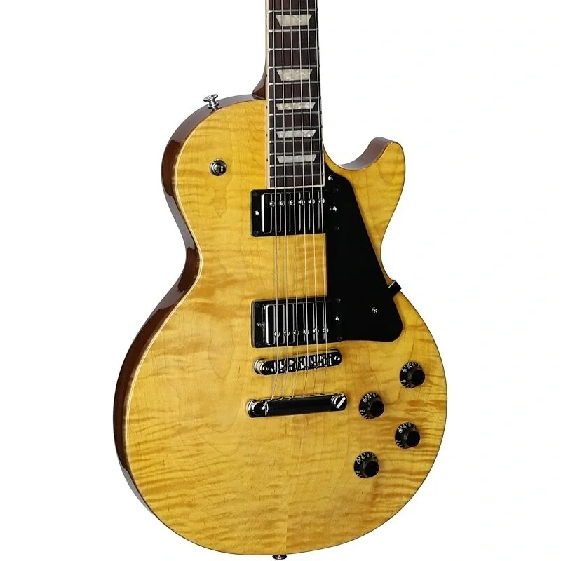 Gibson Les Paul Studio Figured Elektro Gitar (Antique Natural)