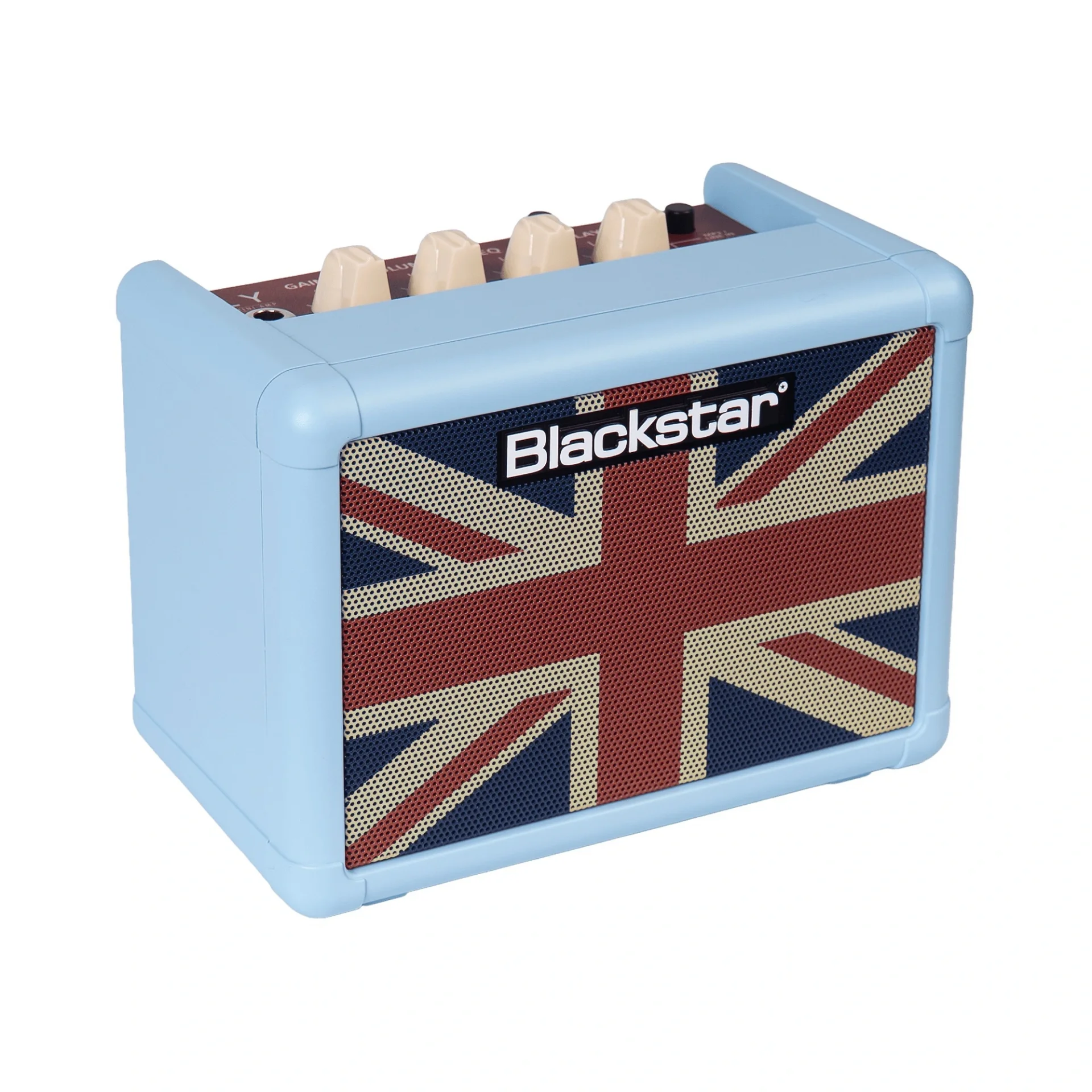 Blackstar Fly 3 Baby Blue Union Flag Mini Elektro Gitar Kombo Amfi