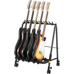 Hercules GS523B PLUS 3-Enstürman Tekerlekli Gitar Rack