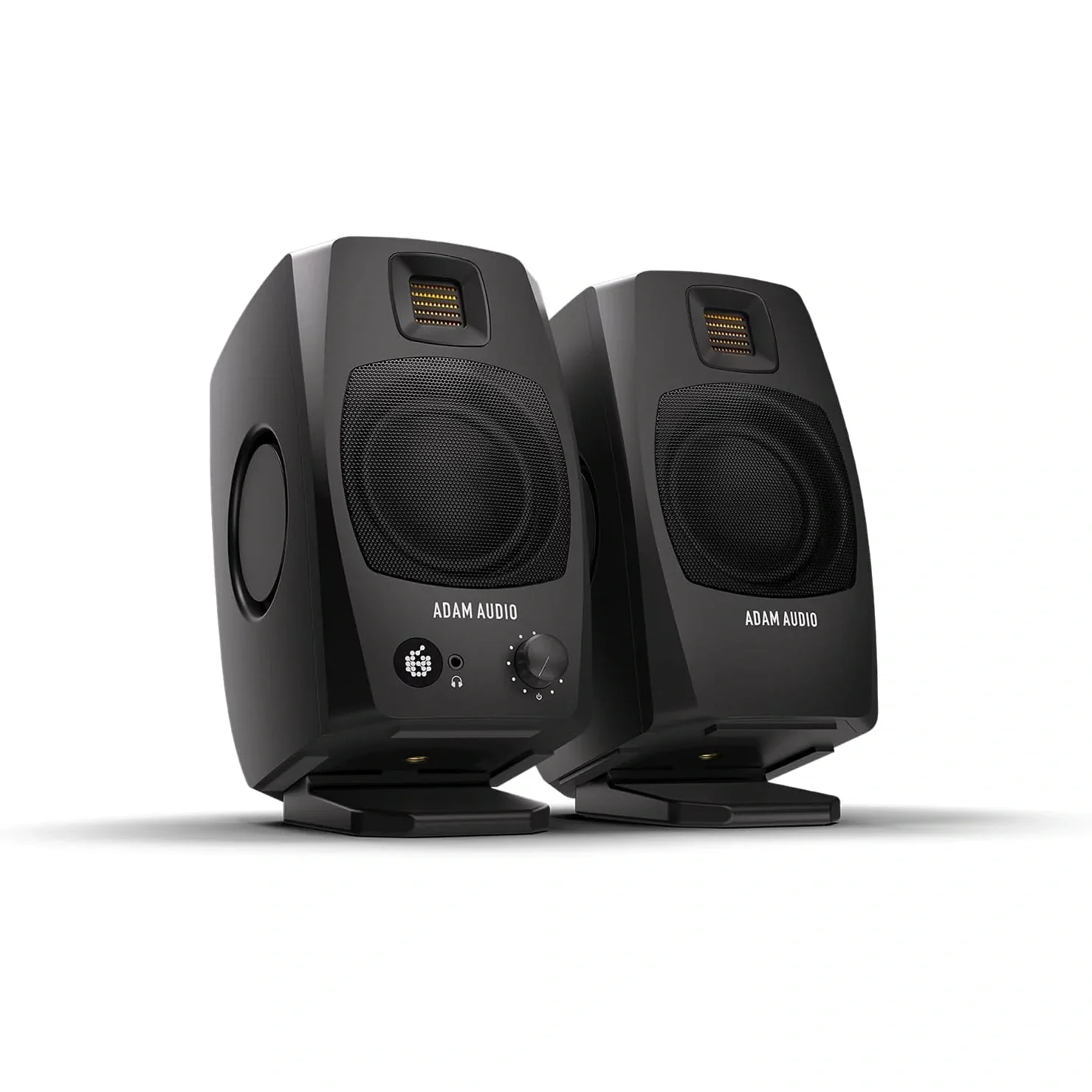ADAM Audio D3V 3,5 İnç Aktif Masaüstü Stüdyo Monitörü Seti (Çift, Siyah)