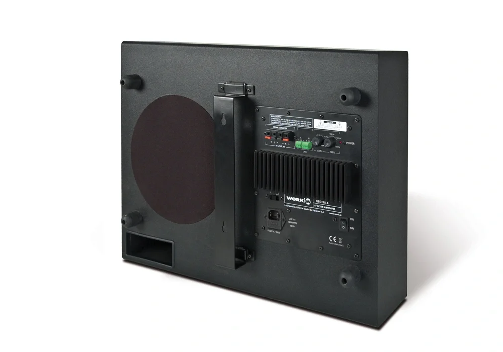 Work NEO-S8A 8" Slim Duvara Monte Aktif Subwoofer 120W