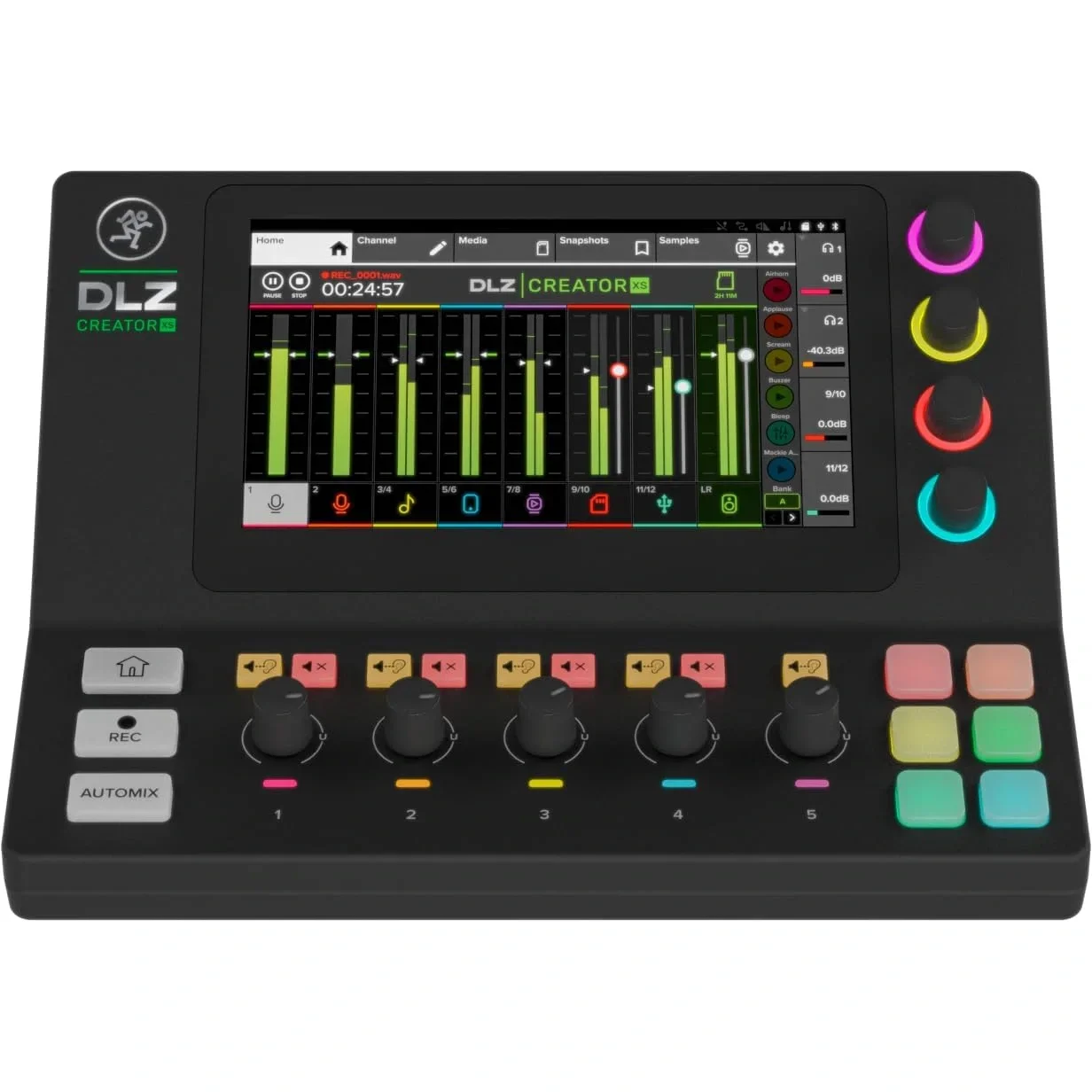 Mackie DLZ CREATOR-XS 6-Kanal Streaming/Podcasting Dijital Mikser