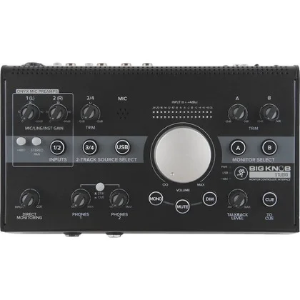 Mackie Big Knob Studio 3x2 Ses Kartı ve Monitör Kontrol Ünitesi