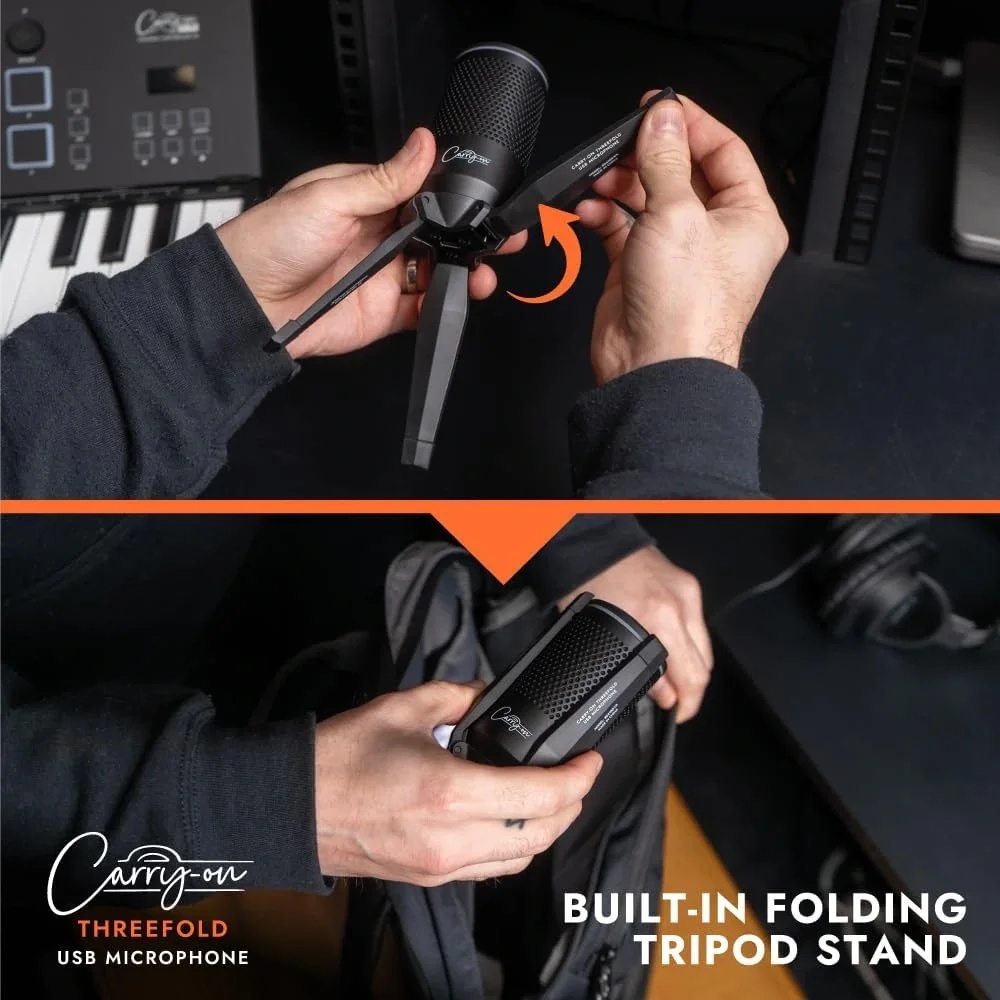 Blackstar CO-TFUSBMIC-WT Carry-On Threefold Katlanabilir USB Condenser Mikrofon (Beyaz)