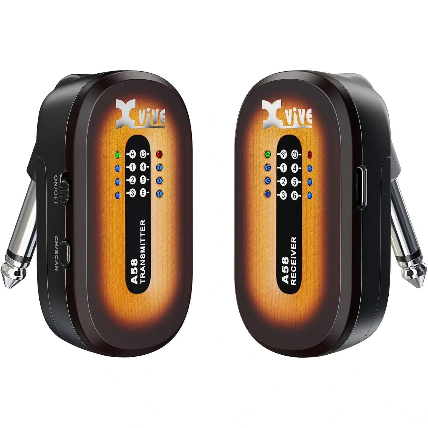 Xvive XV-A58B 5.8GHZ Kablosuz Gitar Bağlantı Sistemi - Sunburst