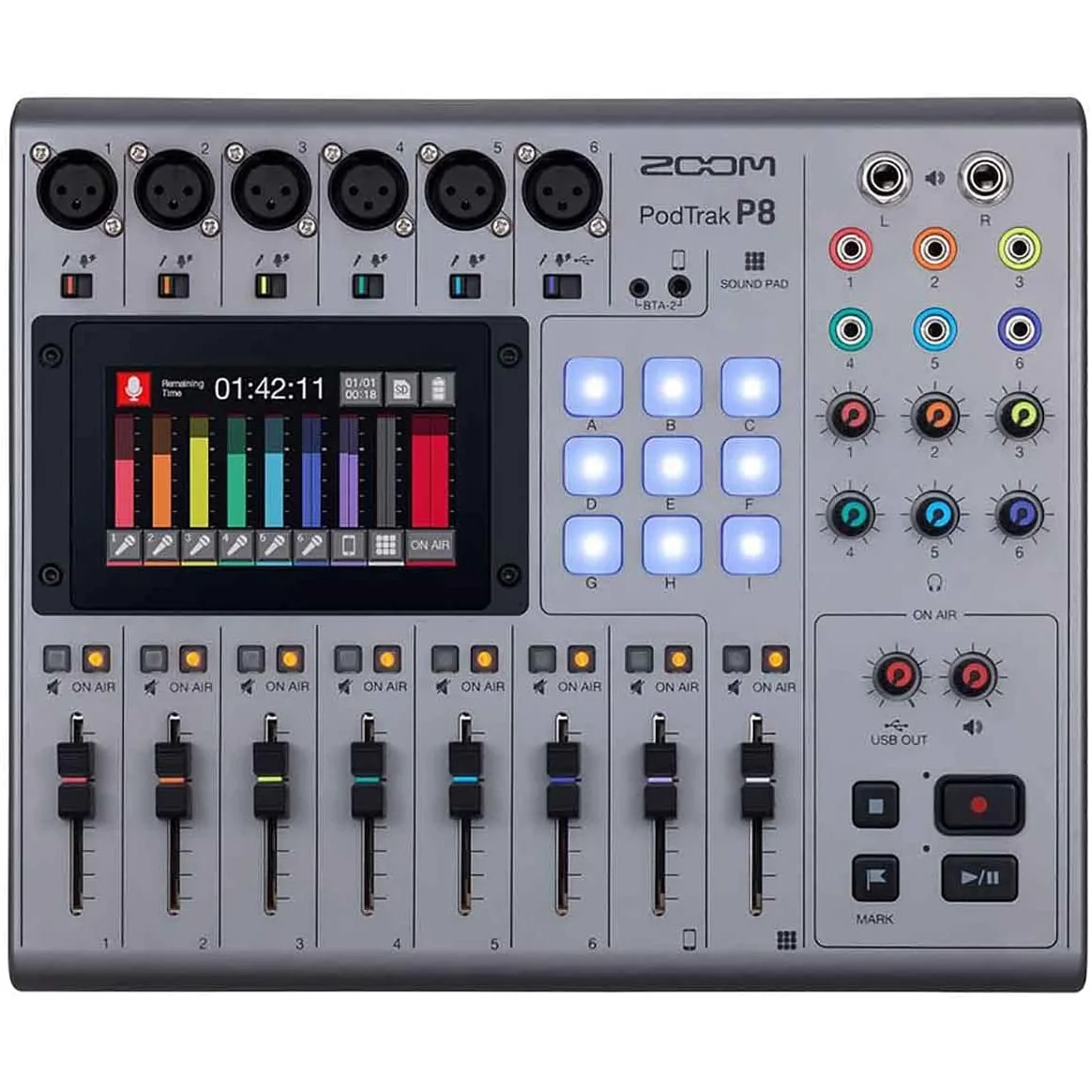 Zoom P8 Protrak 8-kanal Podcast Mikseri