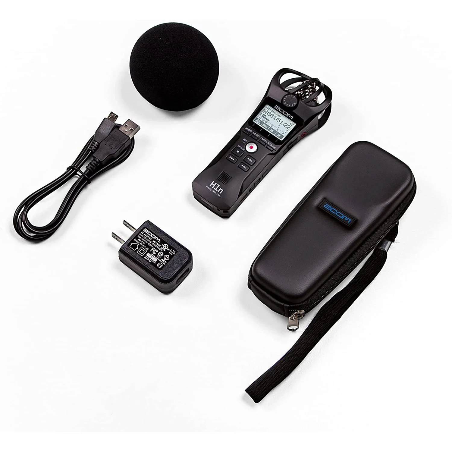 Zoom H1n Dijital Handy Recorder Value Pack (Siyah)