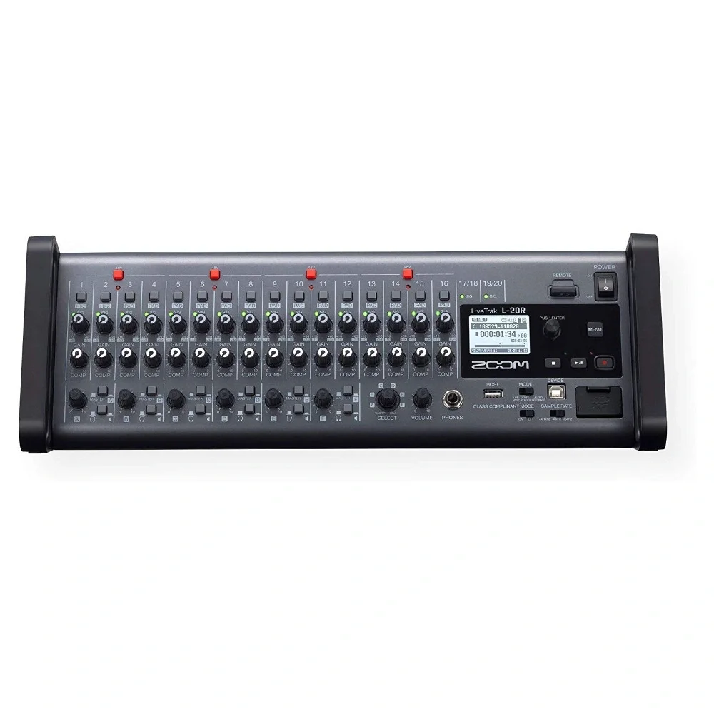 Zoom LiveTrak L20R 20 Kanal Rack Tipi Dijital Mikser