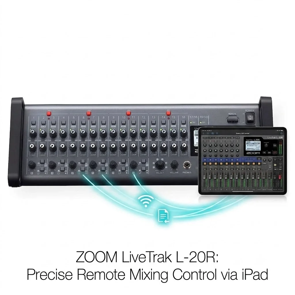 Zoom LiveTrak L20R 20 Kanal Rack Tipi Dijital Mikser