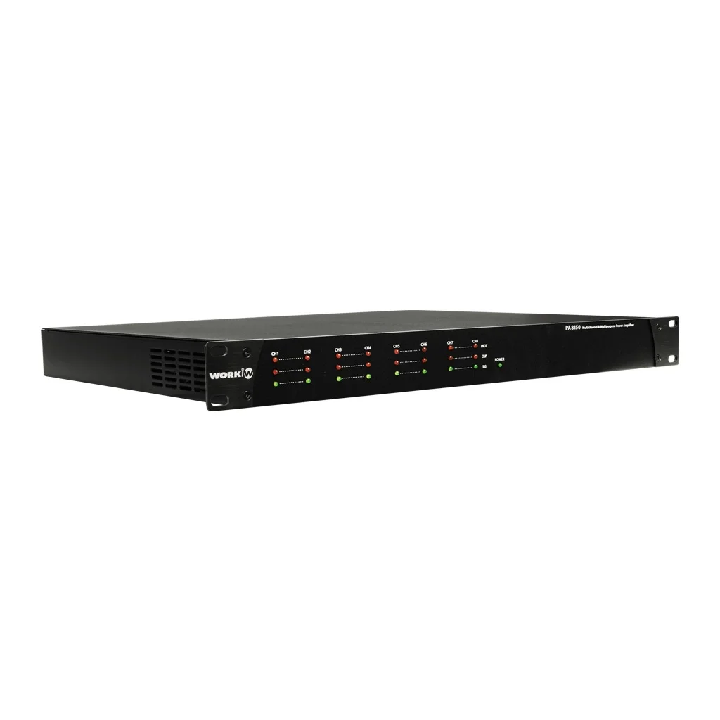 Work PA-8150 Power Amplifikatör 8x150W/4-ohm