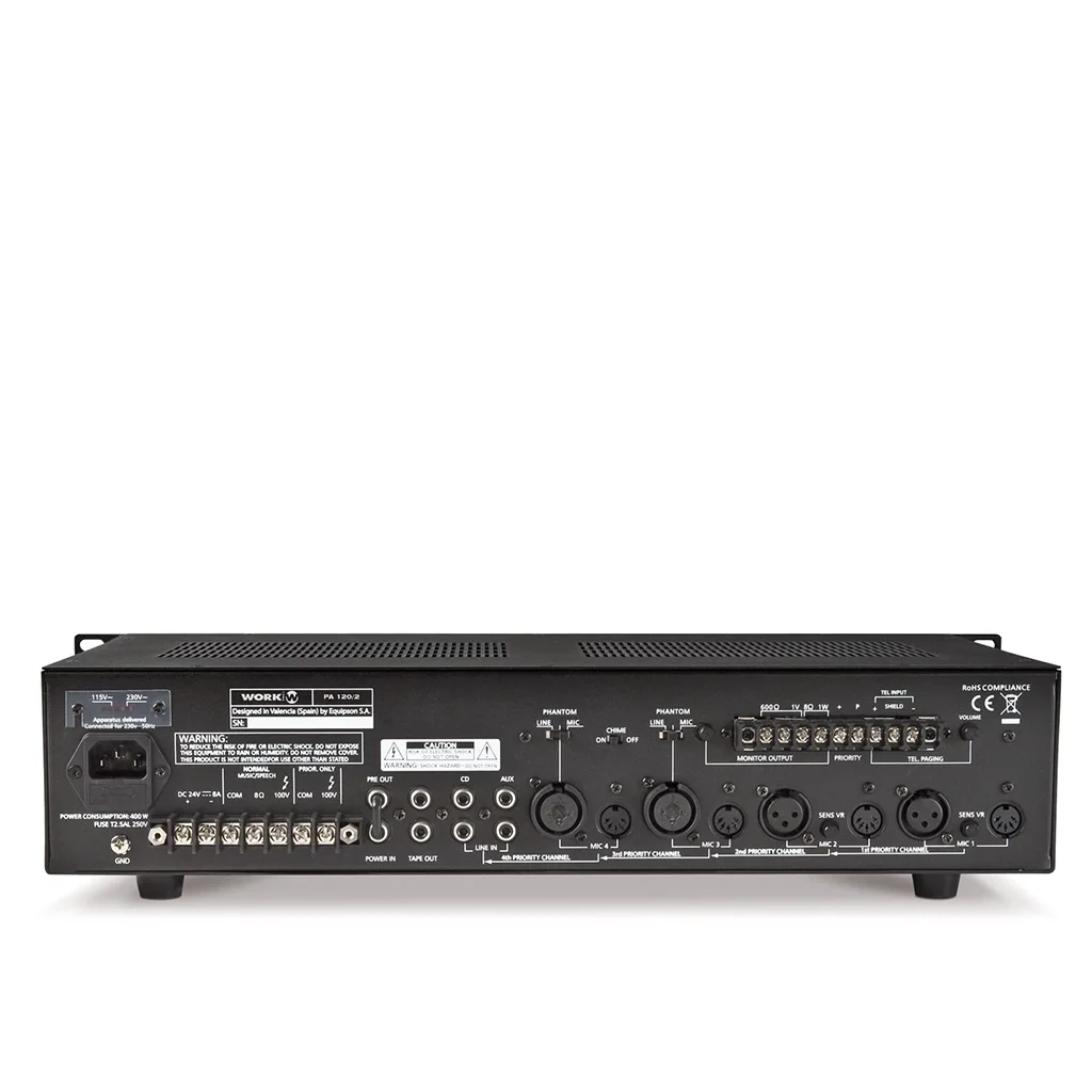 Work PA-120 USB/R Mikser Amfi 120W/100V