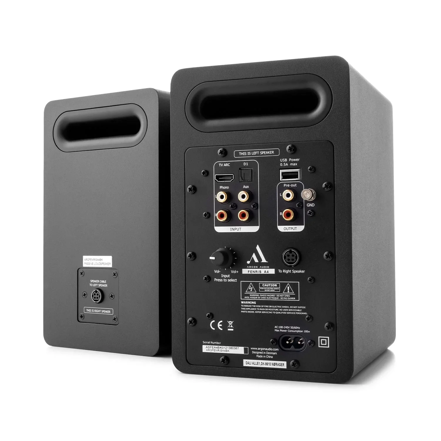Argon Audio Fenris A4 Aktif 4" Bookshelf Hoparlör (Siyah)