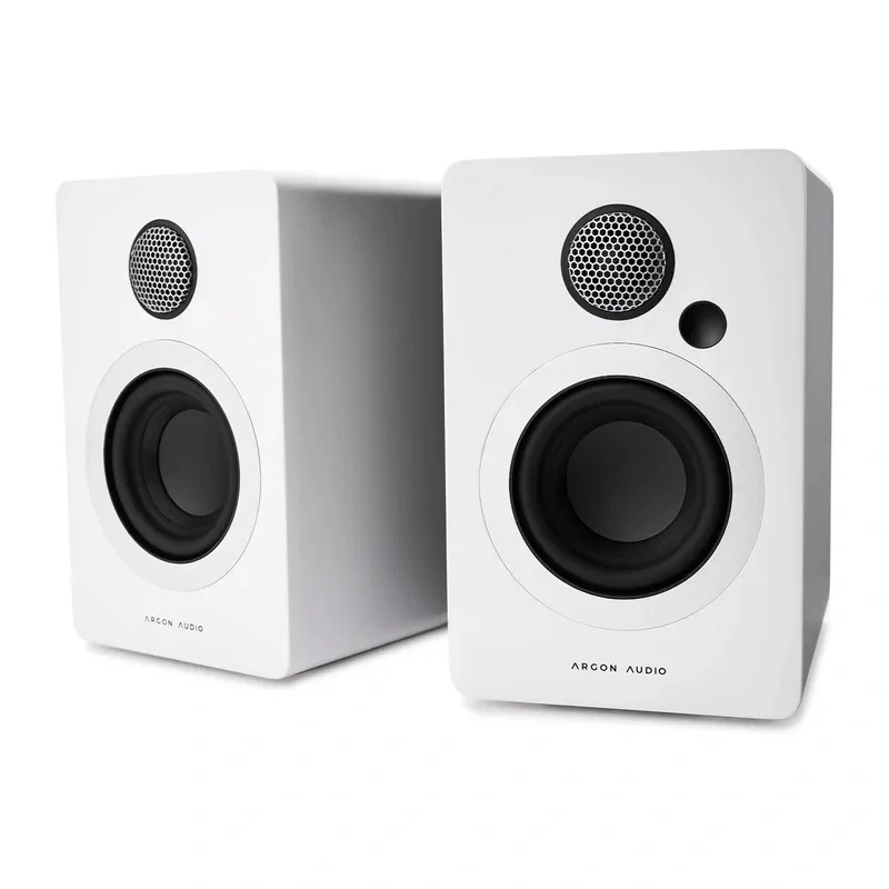 Argon Audio STUDIE 3 USB-C/Bluetooth/Optik Bağlantılı Aktif Masaüstü Hoparlör (Beyaz)