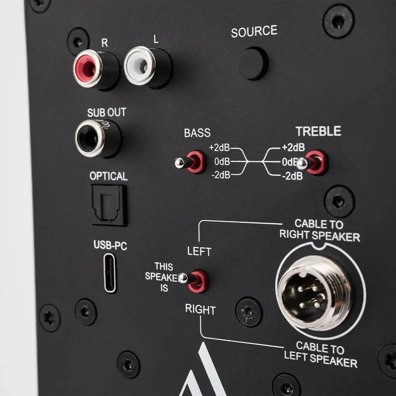 Argon Audio STUDIE 3 USB-C/Bluetooth/Optik Bağlantılı Aktif Masaüstü Hoparlör (Beyaz)
