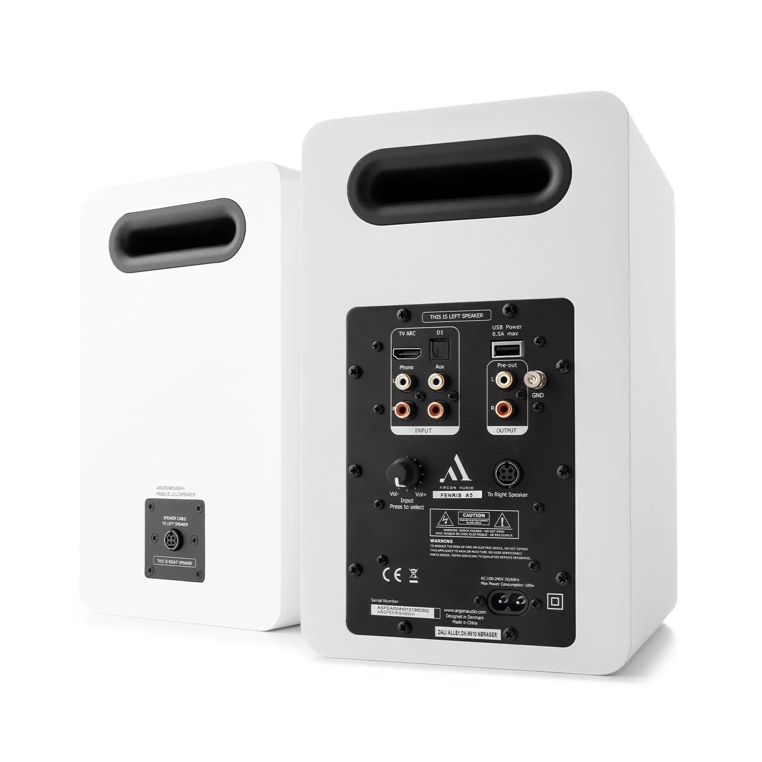 Argon Audio Fenris A5 Aktif 5" Bookshelf Hoparlör (Beyaz)