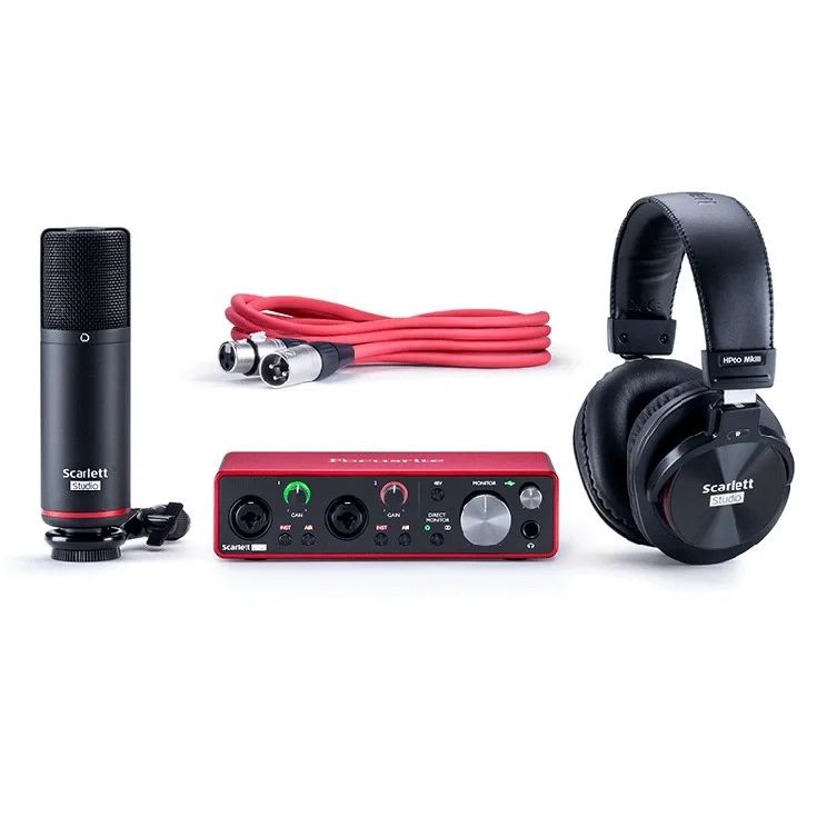 Focusrite Scarlett 2i2 Gen 3 Stüdyo Kayıt Seti