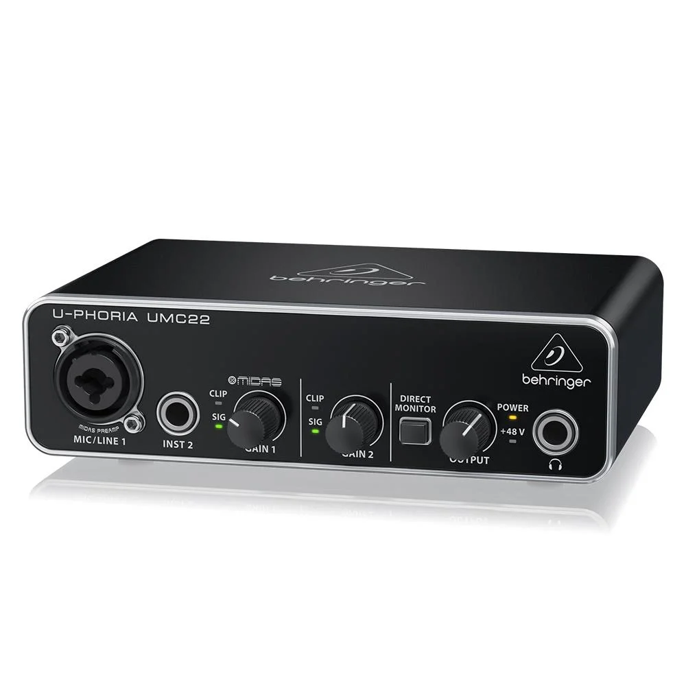 Behringer Umc22 Midas Mikrofon Preamfi 2x2 Usb Ses Kartı