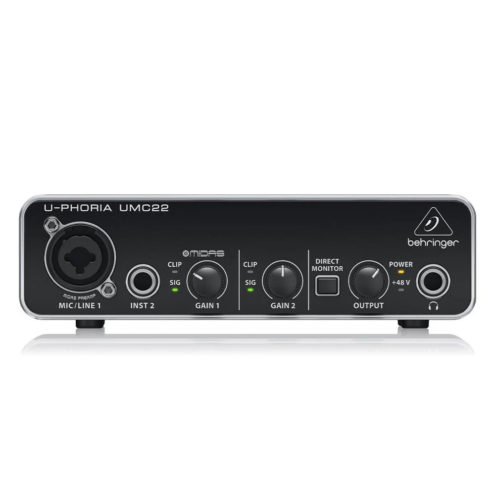 Behringer Umc22 Midas Mikrofon Preamfi 2x2 Usb Ses Kartı