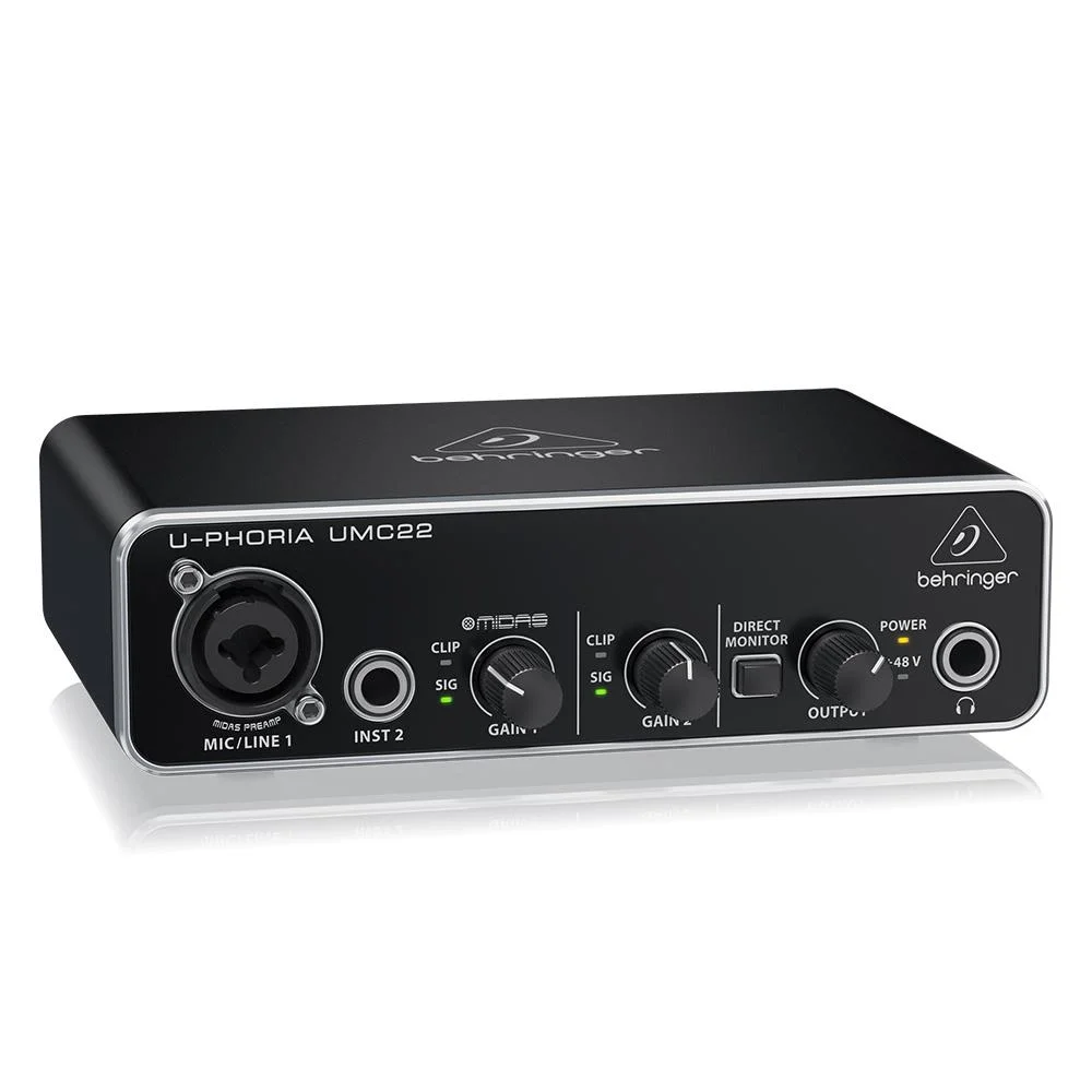 Behringer Umc22 Midas Mikrofon Preamfi 2x2 Usb Ses Kartı