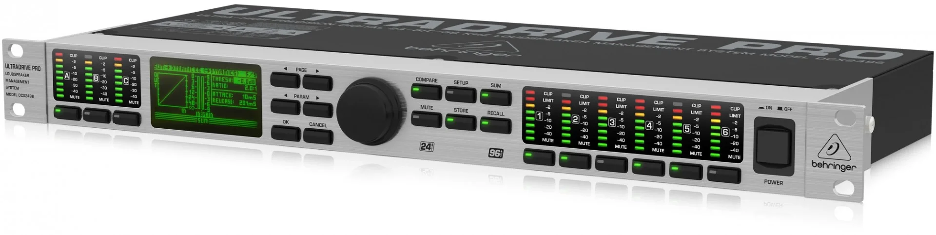 Behringer DCX2496 Hoparlör İşlemcisi, 3x6 İn/Out