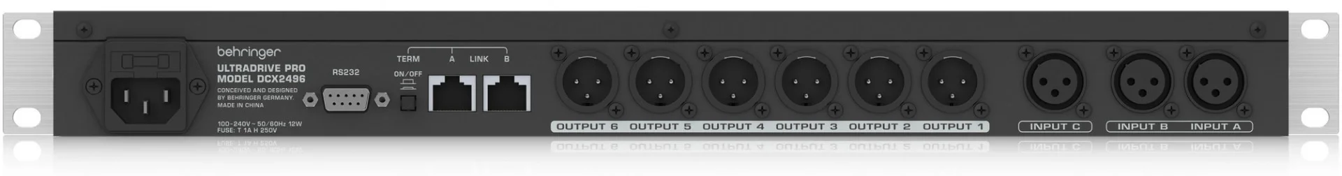 Behringer DCX2496 Hoparlör İşlemcisi, 3x6 İn/Out
