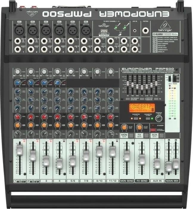 Behringer PMP500 2x250W 12 Kanal Powermixer