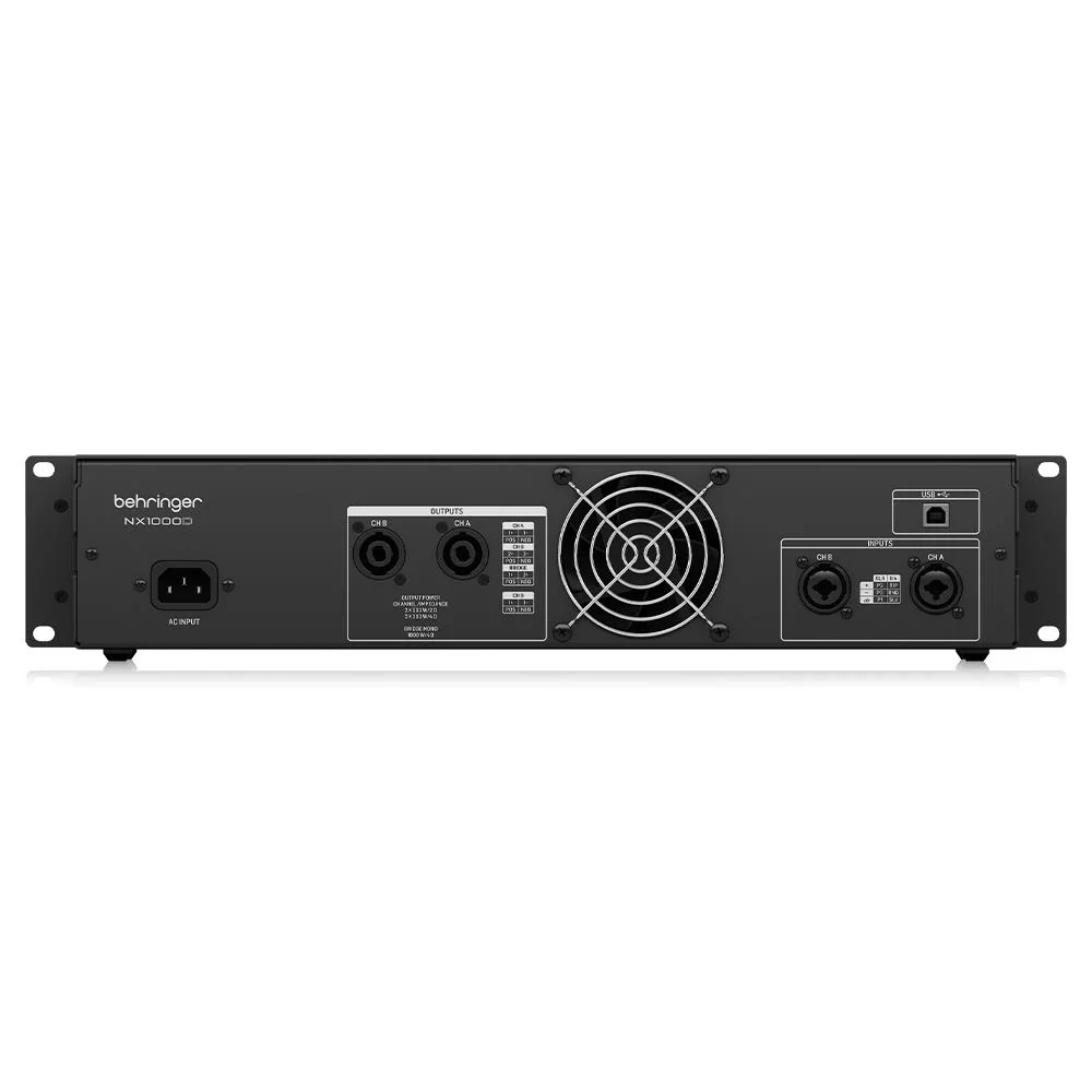 Behringer NX1000D DSP Power Amplifikatör 2x500W 4-ohm