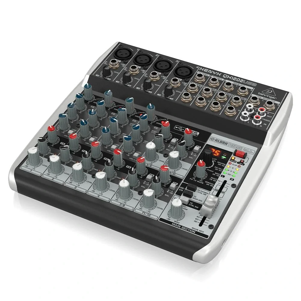 Behringer XENYX QX1202usb 12 Kanal Usb Analog Mikser