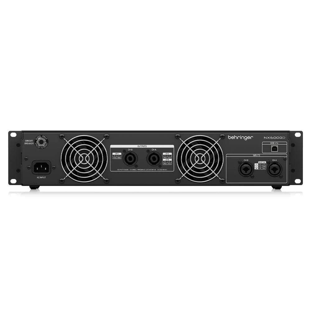 Behringer NX6000D DSP Power Amplifikatör 2x3000W/4-ohm