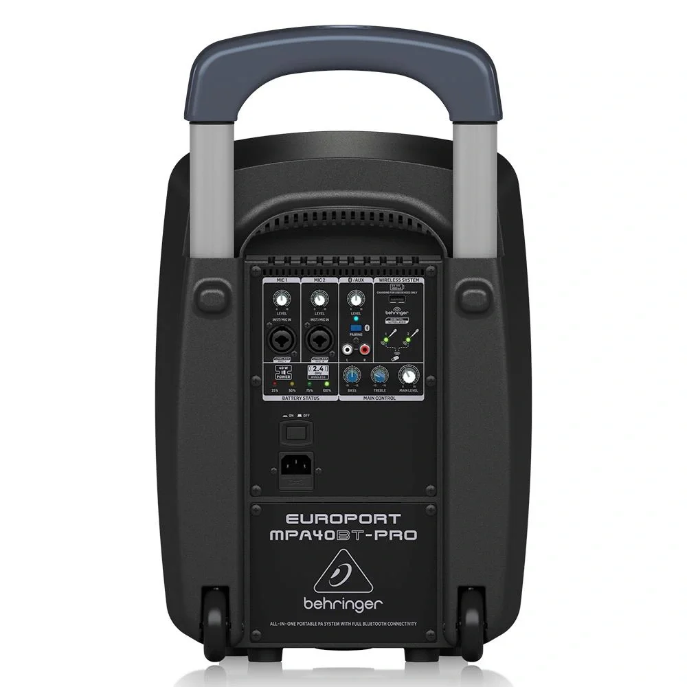 Behringer MPA40BT-PRO | 8" 40W Mobil Hoparlör, 3-kanal, Bluetooh USB