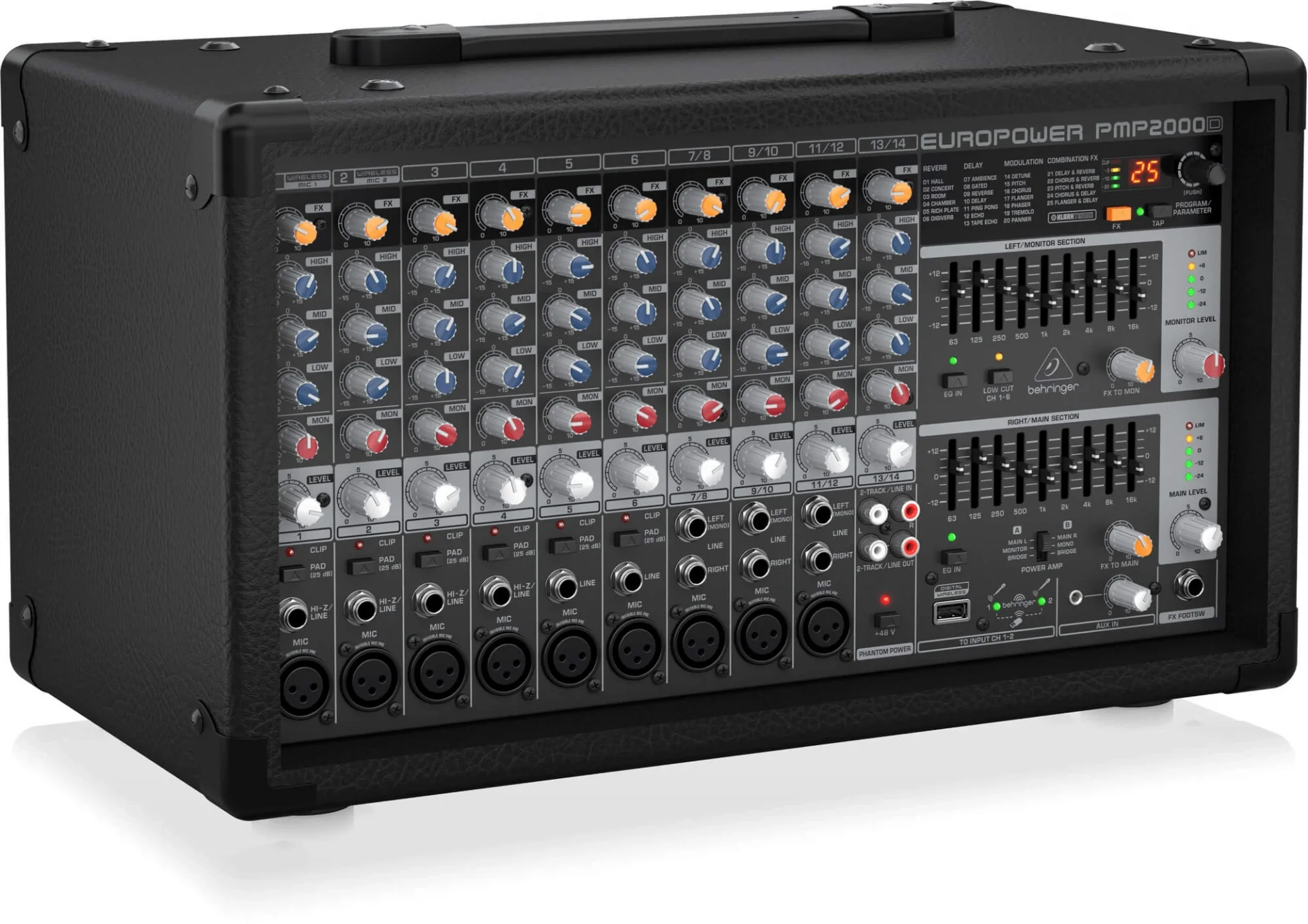 Behringer PMP2000D 14 Kanal Powermixer 2x1000W