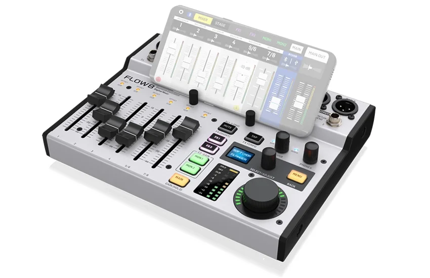 ***webde görünmüyor **** Behringer FLOW 8 8-Input Dijital Mikser with Bluetooth Audio and App Control