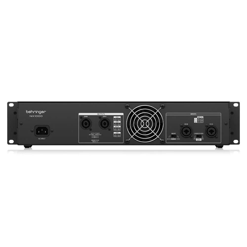 Behringer NX1000 Power Amplifikatör D class 2x500W 4-ohm