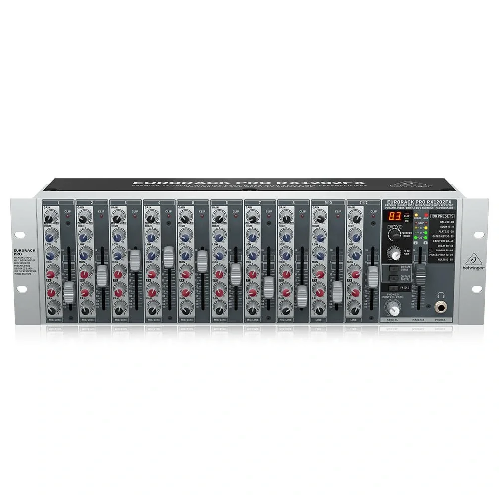 Behringer RX1202FX 12 Kanal Rack Tipi Efektli Mikser