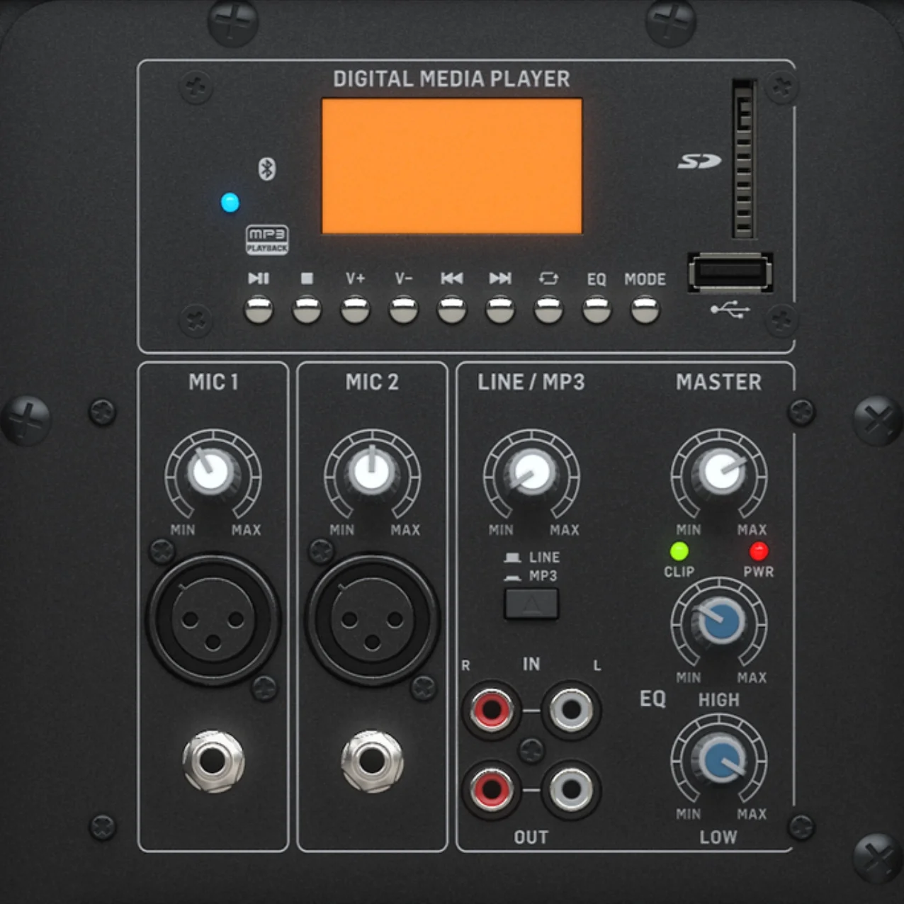 Behringer PK115A 15" Aktif Hoparlör 800W USB, Bluetooth