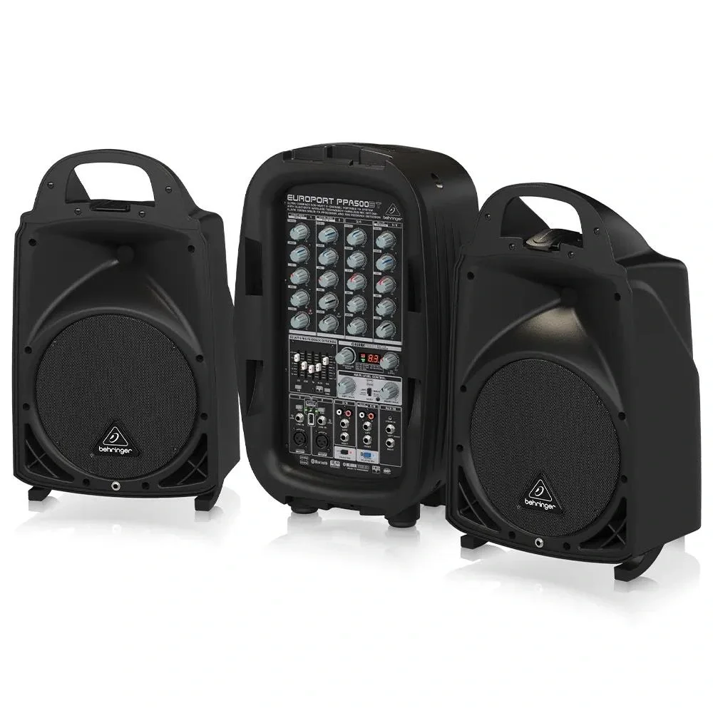 Behringer PPA500BT All-In-One Portatif Hoparlör Seti 6-kanal 2x8" 500W
