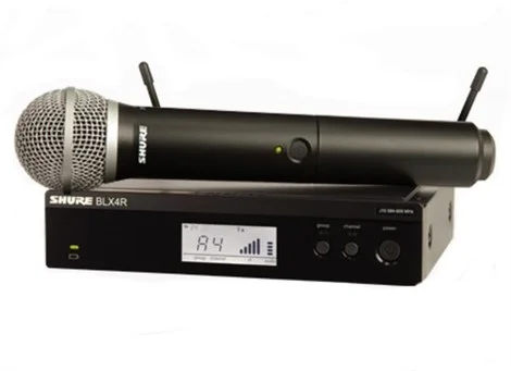 SHURE BLX24RE/PG58-H8E Rack-mount PG58 Kablosuz Mikrofon Seti