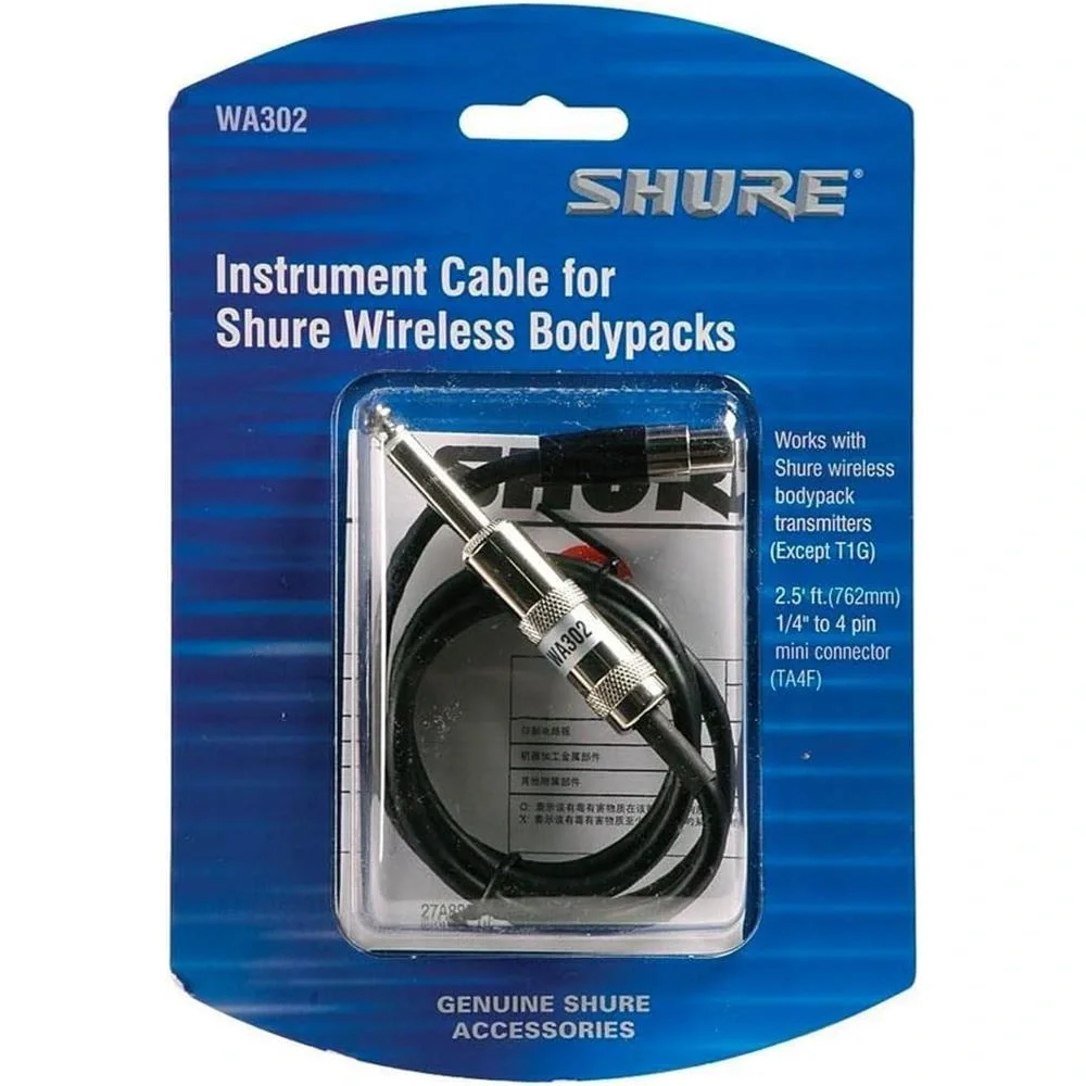 Shure Wa302 Instrument Cable Kablosuz Enstrüman Kablosu
