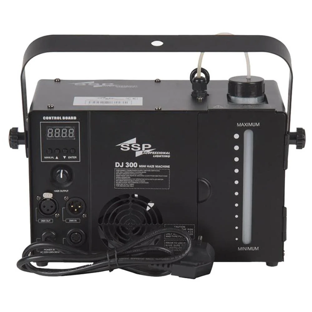 SSP DJ300 Hazer Makinesi 300W, Su Bazlı, DMX Kontrollü